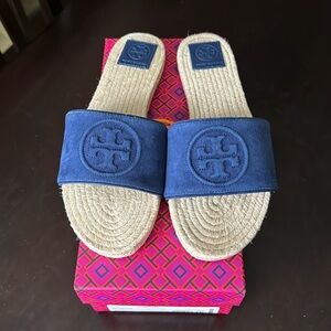Tory Burch Suede Slides